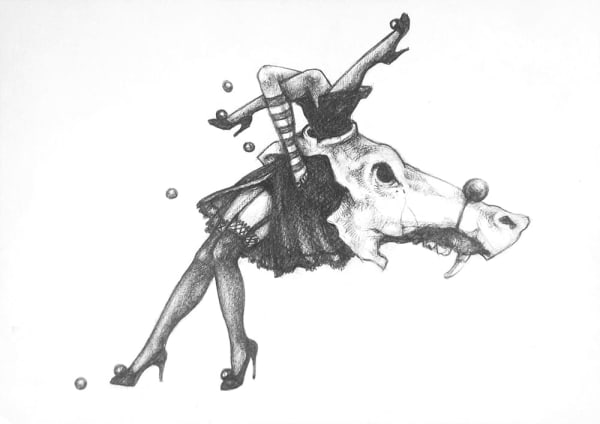 Afarin Sajedi Legs, 2012 Graphite On Paper 30x21cm