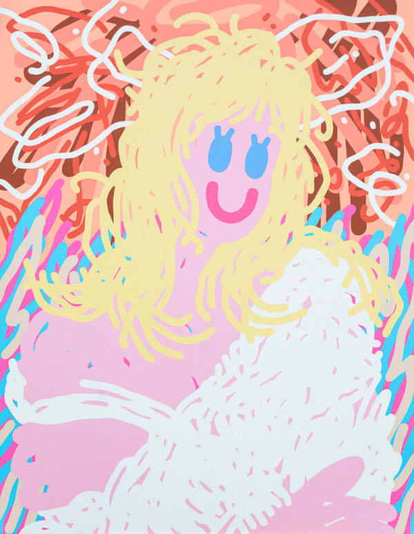 Zhu Chen Wei Billie Eilish, 2022 Acrylic on canvas 116.5 x 91 cm