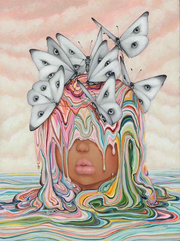 Camilla D'Errico Eye sea hue, 2017 Oil On Wood Panel 28 x 36 cm