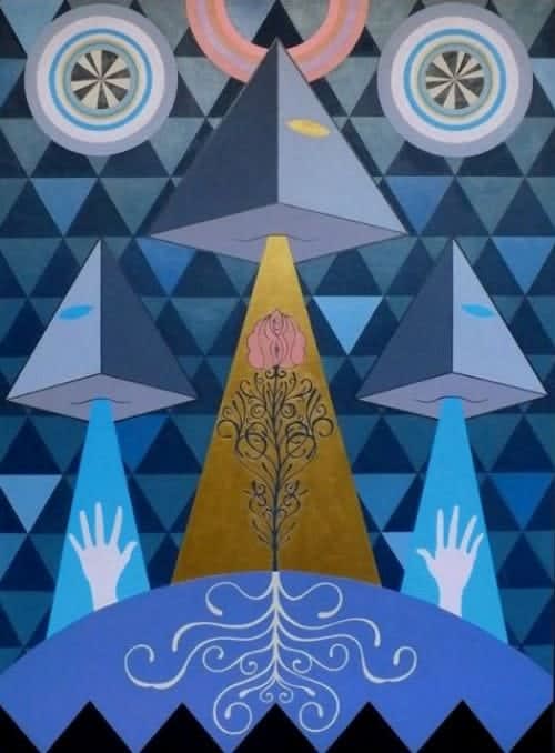 Jonathan Pannacciò Sephirot, 2008 Acrylic on board 126 x 86 cm