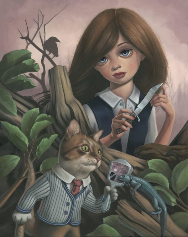 Ana Bagayan Jane and the raven king , 2010 Oil on board 35 x 48 cm