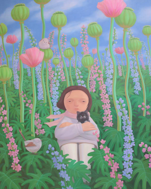 Yu Gyeong Cheon My dream forest, 2023 Oil on canvas 80.3 x 100 cm