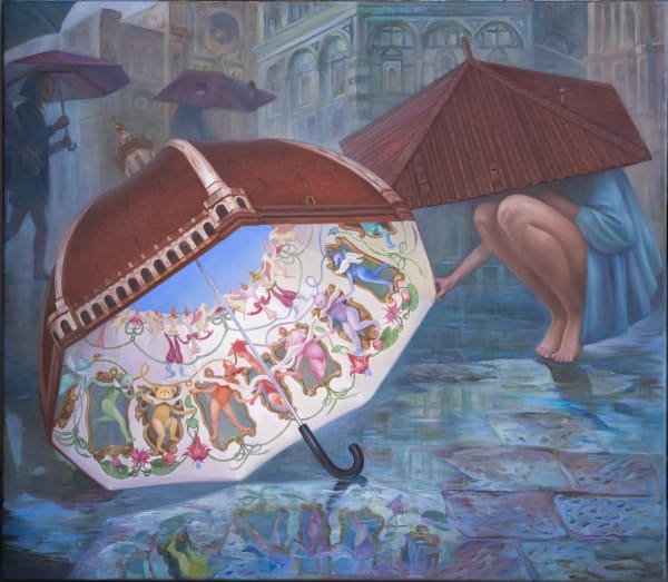 Ellen Sheidlin Homecoming, 2021 Oil on canvas 80 x 90 cm