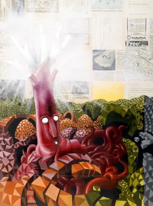 Damon Soule Shhh, 2007 Mixed Media 45 x 60 cm