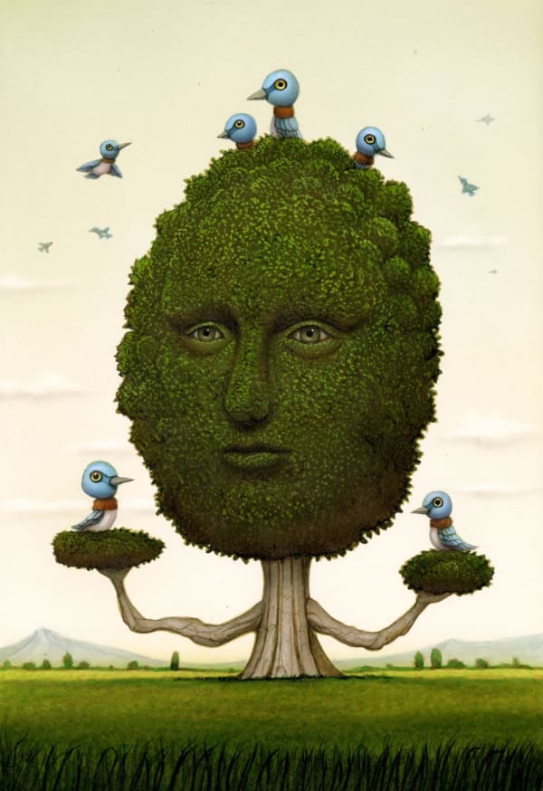 Naoto Hattori Perch, 2011 Acrylic on Board 18 x 23 cm