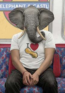 Matthew Grabelsky Elephant & Castle, 2019 Oil on canvas 36x51 cm 14x20 in