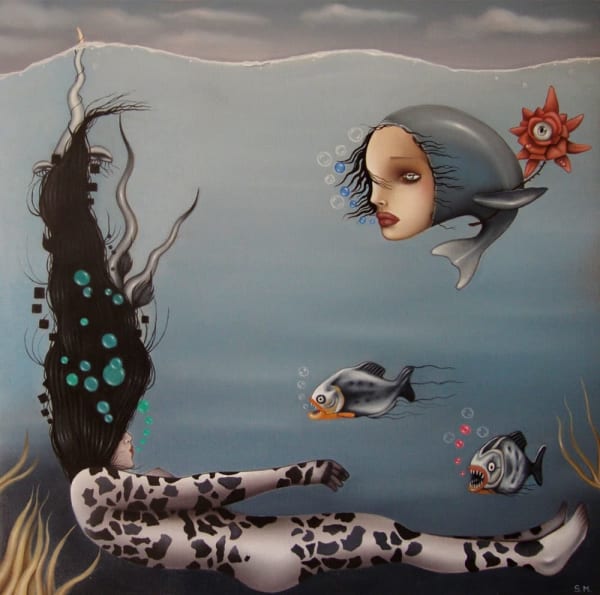 Seven Moods Floating , 2012 Oil on linen 50 x 50 cm