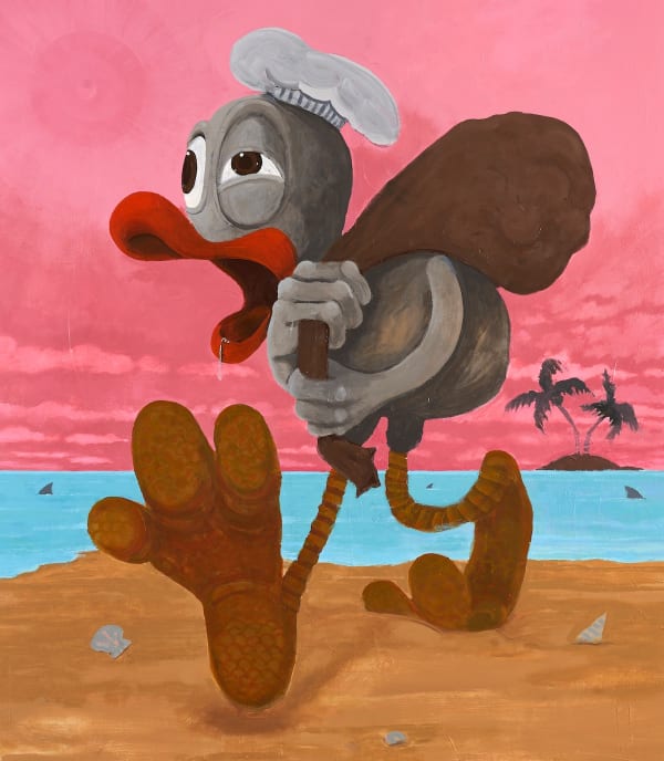 Erkut Terliksiz Isola 1, 2023 Acrylic on canvas 140 x 160 cm/ 55 x 63 in