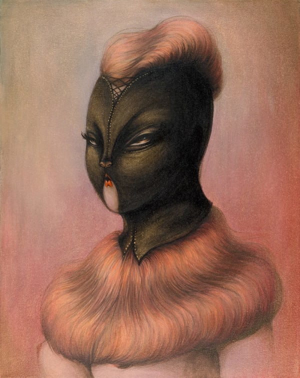 Miss Van, Black Leather Mask