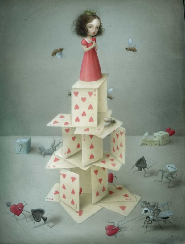 Nicoletta Ceccoli Castello di Cuori , 2010 Acrylic on canvas 29 x 37 cm