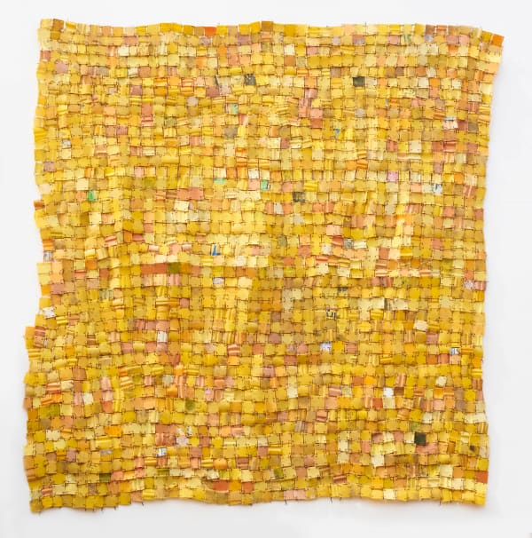 Serge Attukwei Clottey Decision, 2020 Plastic and copper wire 86 x 84 in 218.44 x 213.36 cm