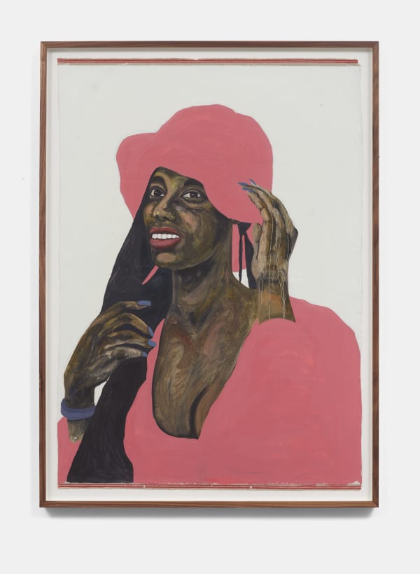 Serge Attukwei Clottey Chanel, 2022 Oil on canvas 52 3/4 x 36 in 133.99 x 91.44 cm