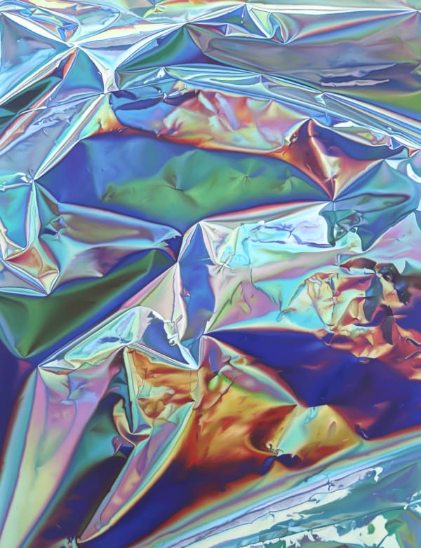 Shawn Huckins Autumn Sunrise (Mylar Landscape), 2025 Huile sur toile / Oil on canvas 76 x 58 inches 193 x 147.3 cm