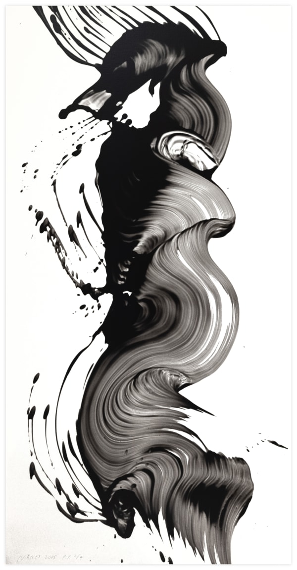 James Jamie Nares Epigraph 1 - black on white Print Edition