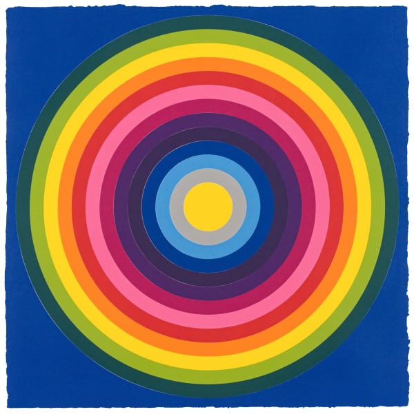 Polly Apfelbaum Sun Target Blue Print Edition