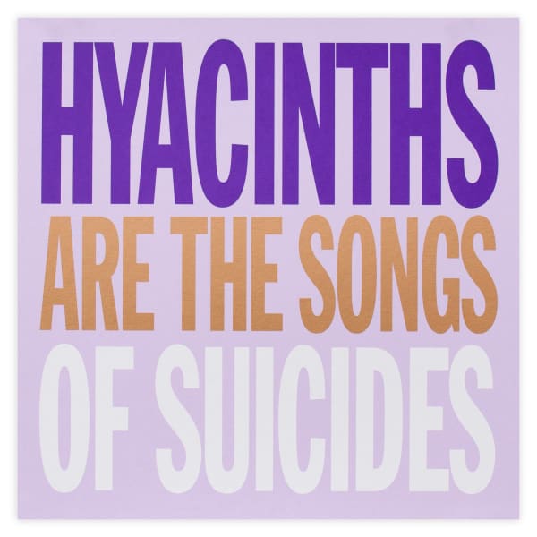 John Giorno Welcoming the Flowers Hyacinths Edition Print