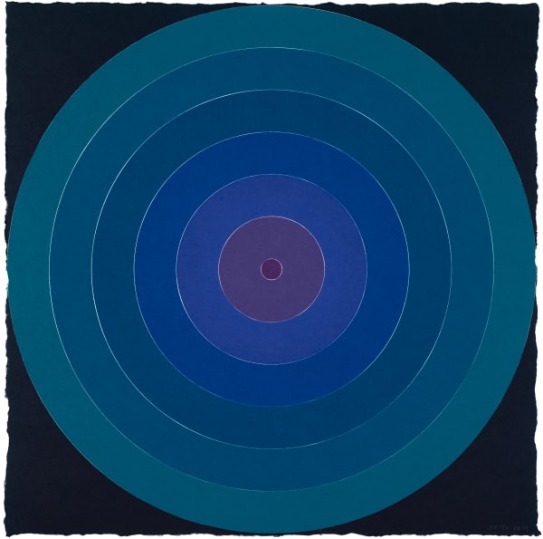 Polly Apfelbaum, On Target - Blue, 2019