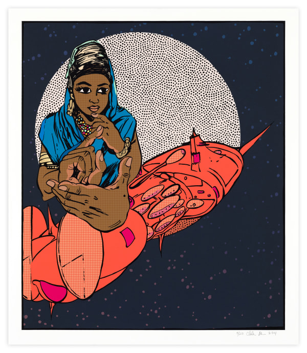 Chitra Ganesh, Architects of the Future - Fortuneteller, 2014