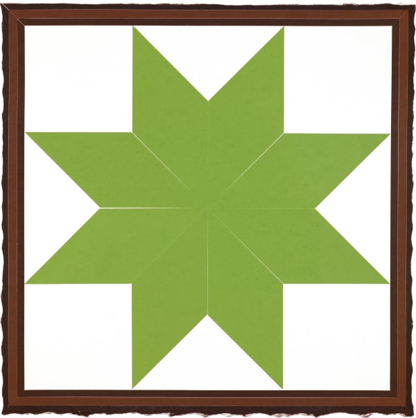 Polly Apfelbaum Durham Press Barn Star Woodblock Monoprint