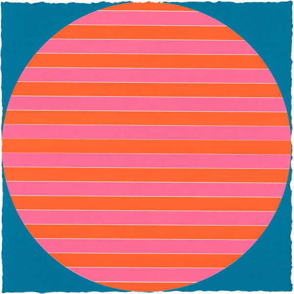 Polly Apfelbaum Durham Press Solar Eclipse Woodblock Monoprint Unique