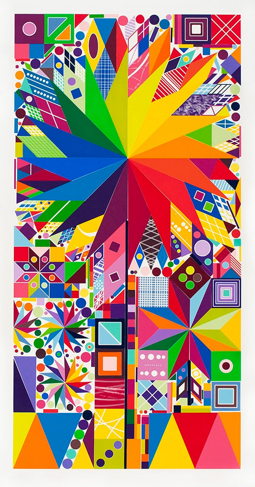 Polly Apfelbaum, Atomic Pinwheel 3, 2018