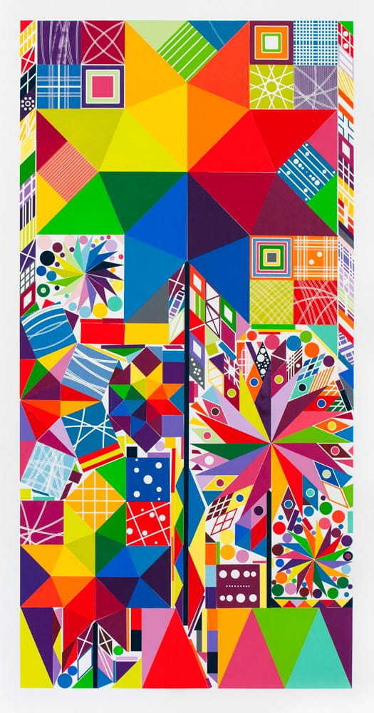 Polly Apfelbaum, Atomic Pinwheel 10, 2018