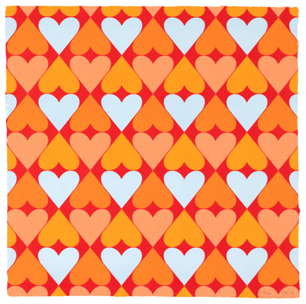 Polly Apfelbaum Heart & Soul Orange Print Edition