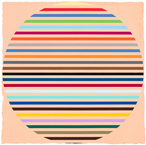 Polly Apfelbaum Durham Press Solar Eclipse Woodblock Monoprint Unique