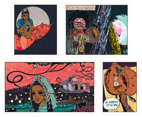 Chitra Ganesh Durham Press Architects of the Future Screenprint Limited Edition Print