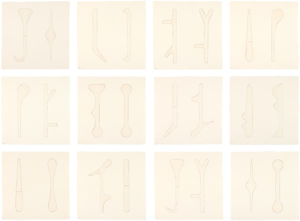 Michael Heizer Durham Press Altars Etching and Aquatint Portfolio Print Edition