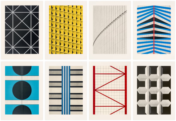 Roland Fischer Durham Press Facades On Paper III Screenprint Edition