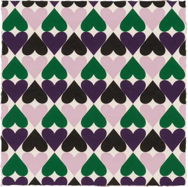 Polly Apfelbaum, There Are Many Hearts (14 x 14) 21, 2020