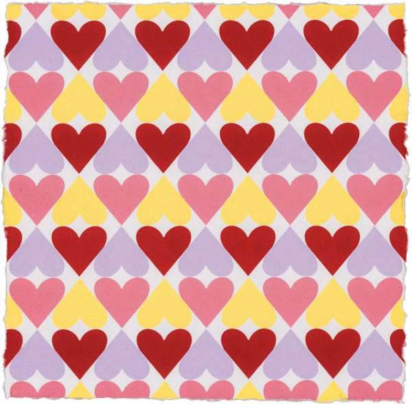 Polly Apfelbaum, There Are Many Hearts (14 x 14) 40, 2020