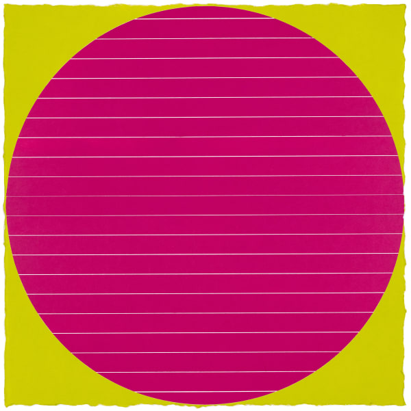 Polly Apfelbaum Durham Press Solar Eclipse Woodblock Monoprint Unique