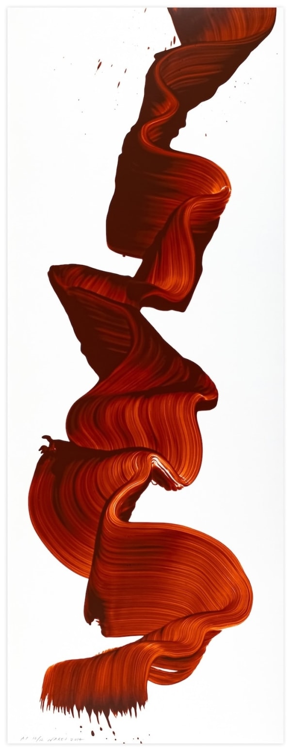 James Jamie Nares Durham Press Cosmas Screenprint Brushstroke Edition