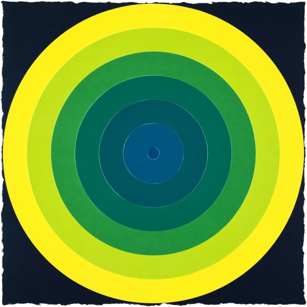 Polly Apfelbaum, On Target - Green, 2019