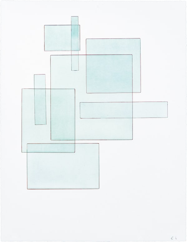 Emil Lukas Double Event Glass 1877 Mono Print