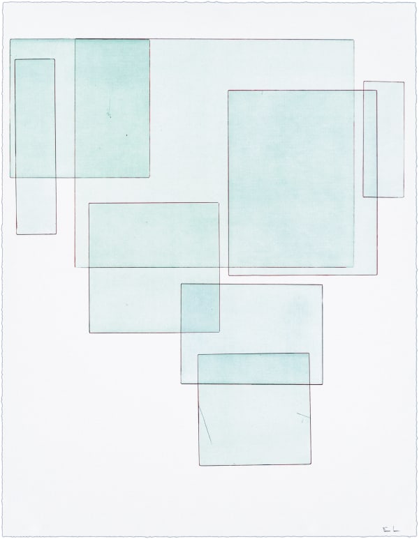 Emil Lukas Double Event Glass 1886 Mono Print