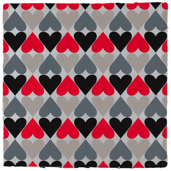 Polly Apfelbaum Heart & Soul Gray Print Edition