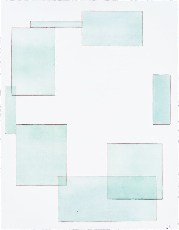 Emil Lukas Double Event Glass 1883 Mono Print