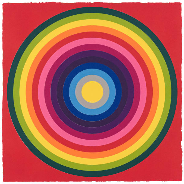 Polly Apfelbaum, Sun Target - Red, 2019