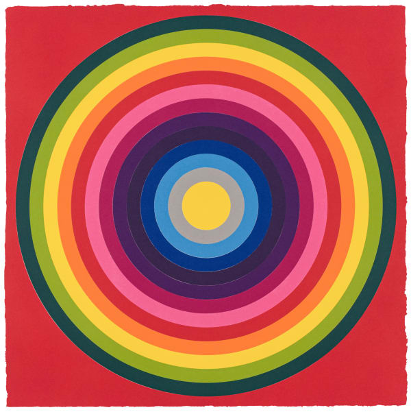 Polly Apfelbaum Sun Target Red Print Edition