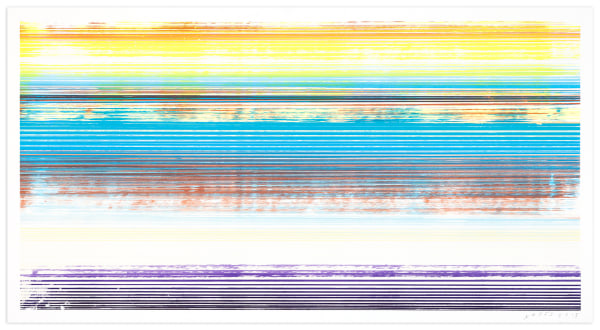 James Jamie Nares Durham Press Iron Horse Series Screenprint monoprints