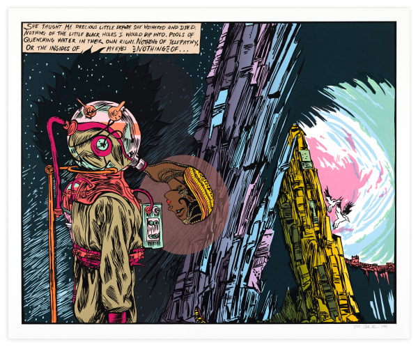 Chitra Ganesh, Architects of the Future - Away from the Watcher, 2014