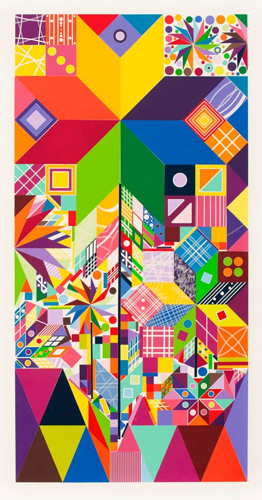 Polly Apfelbaum, Atomic Pinwheel 7, 2018