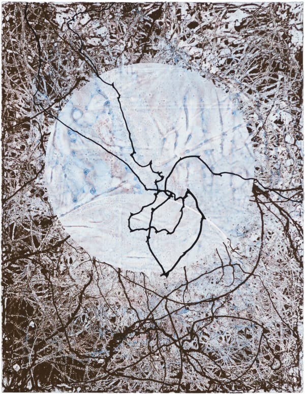 Emil Lukas Double Event Larva 1910 Mono Print