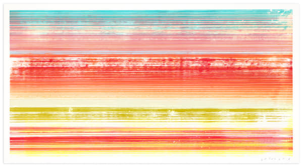 James Jamie Nares Durham Press Iron Horse Series Screenprint monoprints