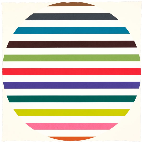 Polly Apfelbaum Durham Press Solar Eclipse Woodblock Monoprint Unique