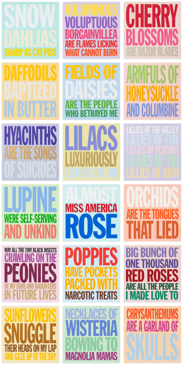 John Giorno Welcoming the Flowers Edition Print