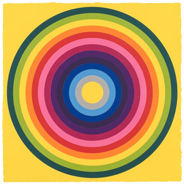 Polly Apfelbaum, Sun Target - Yellow, 2019